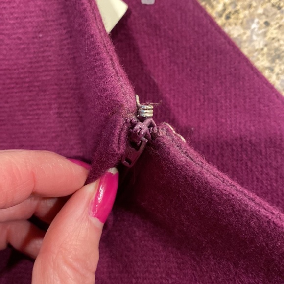 NWT Savannah Plum Purple Wool Skirt With Flaws 16 Petite - Picture 16 of 16